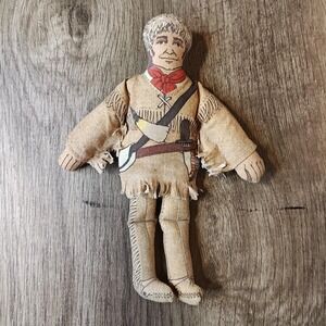 Vintage 1979 Hallmark Davy Crockett Cloth Stuffed Rag‎ Doll Toy Plush 400D1114-2